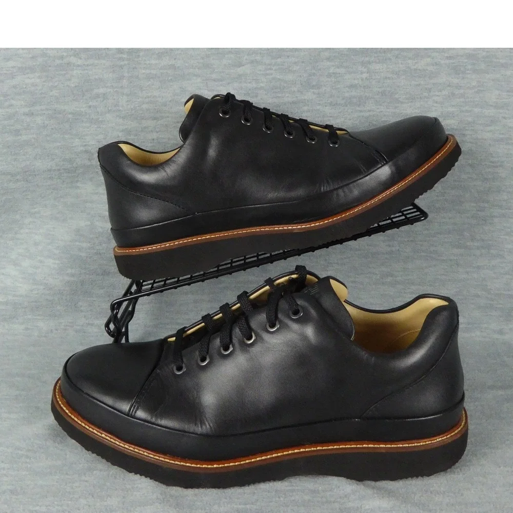 Samuel Hubbard Dress Fast Shoes Mens 11 XW Black Leather Oxfords Comfort Casual